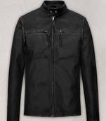 Qawach men's genuine black lambskin jacket vintage stylish look jacket