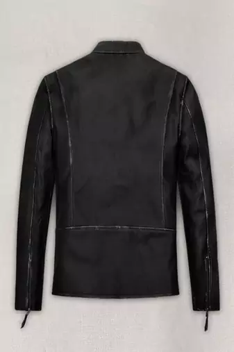 men's black premium lambskin leather jacket vintage inspired look refined