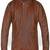 Qawach men's genuine brown biker jacket lambskin cafe racer jacket