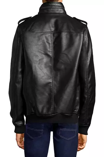 men's black lambskin leather jacket classic zip up style exclusive stylish