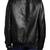 Qawach men's genuine black shoulder tag jacket lambskin jacket