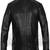 Qawach men's genuine stylish black jacket lambskin moto