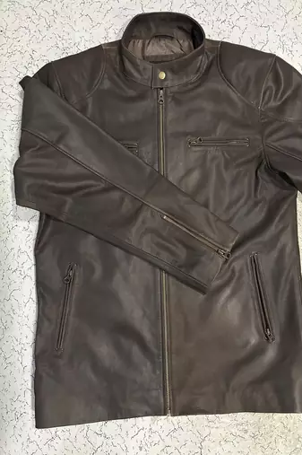 men's black lambskin cafe racer jacket vintage inspired look premium