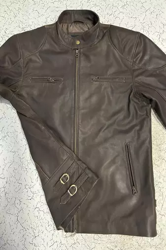 men's black lambskin cafe racer jacket vintage inspired look premium