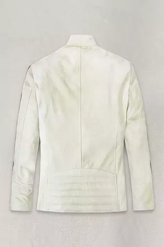 men's white lambskin leather jacket classic zip up style exclusive