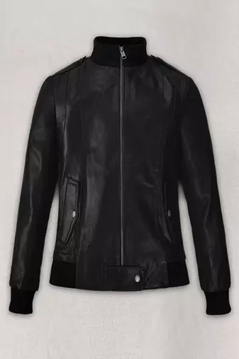 Qawach men's black  lambskin leather jacket motorcycle jacket
