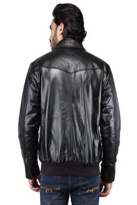 men's genuine lambskin leather biker jacket vintage inspired look premium 3
