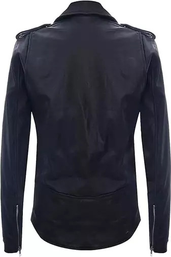 men's genuine lambskin leather biker jacket vintage inspired look modern