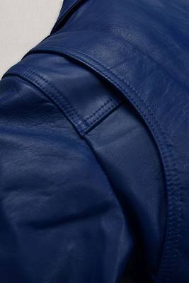 men's blue lambskin leather biker jacket classic moto zip style exclusive 3