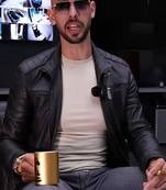 Qawach men's black lambskin jacket stylish design vintage leather