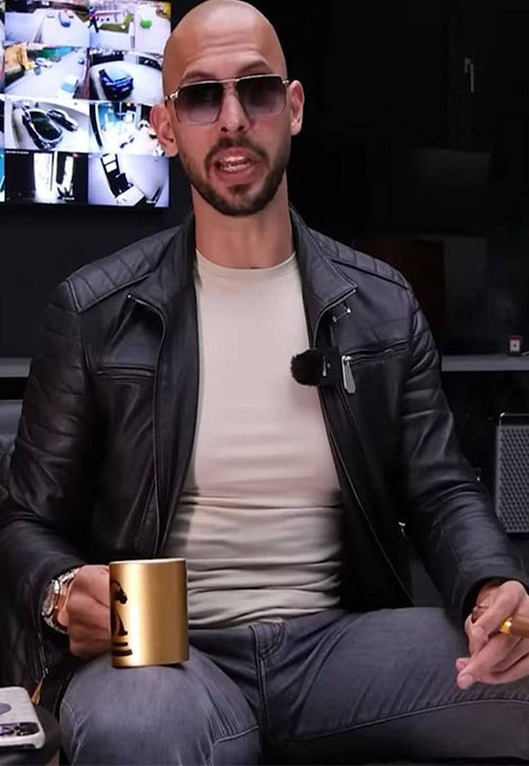 Qawach men's black lambskin jacket stylish design vintage leather