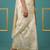 Off white woven zari buti work silk blend   traditional classic style banarasi style saree with blouse piece