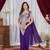 Purple Color Embroidered,Thread & Sequins Work Work Faux Georgette Ready To Wear Saree