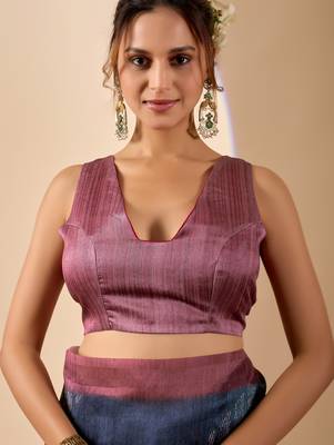 Navy kalamkari print cotton silk festive semi formal saree with blouse 5