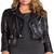 Women’s real soft lambskin leather slim fit jacket black motorcycle biker stylish