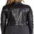 Women’s real soft lambskin leather slim fit jacket black motorcycle biker stylish