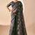 black digital kalamkari print cotton silk festive ethnic saree with blouse