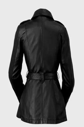women's black lambskin leather biker jacket classic moto zip style authentic advanced