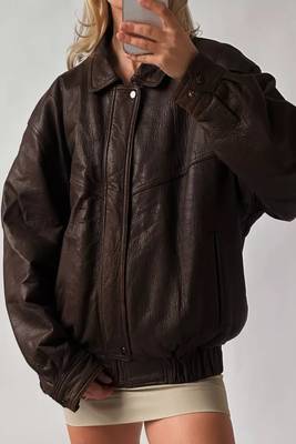 women's black lambskin leather bomber jacket ribbed cuffs and waist superior 1