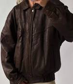 Women’s real soft lambskin leather bomber  jacket black motorcycle biker stylish slim fit