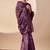 purple digital kalamkari print cotton silk festive ethnic saree with blouse