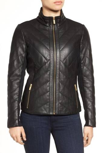 Women’s stylish slim fit real soft lambskin leather jacket black motorcycle biker stylish slim fit