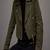 Women’s  green lambskin suede leather jacket fringed motorcycle biker handmade