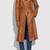 Women’s real lambskin leather trench coat slim fit long jacket stylish classic