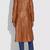 Women’s real lambskin leather trench coat slim fit long jacket stylish classic