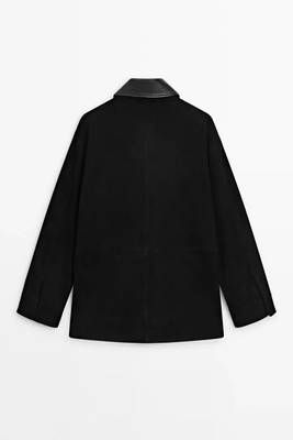 men's genuine suede leather jacket classic zip up style modern 2