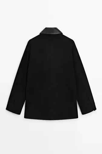men's genuine suede leather jacket classic zip up style modern