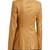 Women’s  soft genuine lambskin leather jacket brown blazer