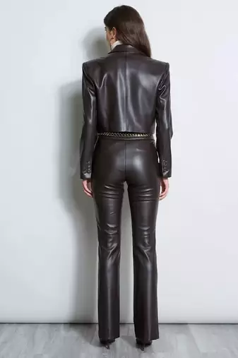 women's black lambskin leather biker jacket classic moto zip style genuine genuine