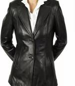 Black button lambskin leather jacket black motorcycle biker stylish slim fit