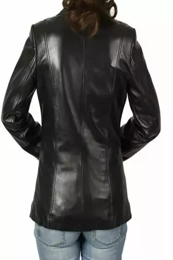 men's black lambskin leather biker jacket classic moto zip style modern unique