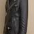 Black soft lambskin leather jacket black motorcycle biker stylish zipper