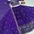 Dark Purple Embroidered Lehenga-free-size