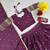 Wine Georgette Embroidered Lehenga-free-size Set