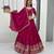 dark-Magenta Lehenga-free-size Choli