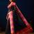 black digital floral print chiffon festive ethnic saree with blouse