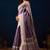 purple floral printed cotton silk ethnic wear saree with blouse