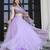 Lavender Organza Lehenga