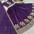 Purple Silk Embroidered Lehenga-free-size