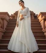 White  Lehenga Set