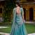 Teal Embroidered Lehenga