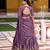 Light purple silk-blend Lehenga