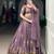 Light purple silk-blend Lehenga