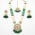 Long pearl mala golden rainbow diamond studded jumkee tikka Necklace :: set