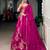 Rani Pink silk-blend Lehenga Set