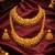 Handcrafted traditional gold-plated temple jewelry set | ethnic bridal lakshmi Necklace :: & earrings for women